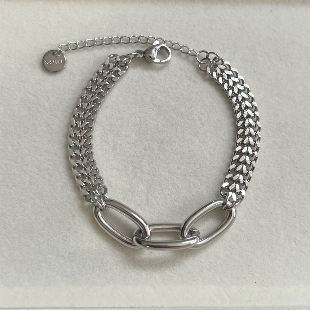 Stainless steel link chain bracelet